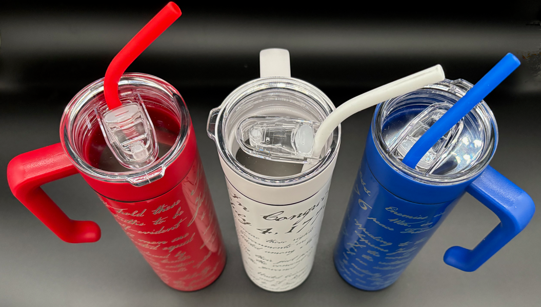 Declaration of Independence Tumbler - 20oz Skinny Insulated Travel Cup