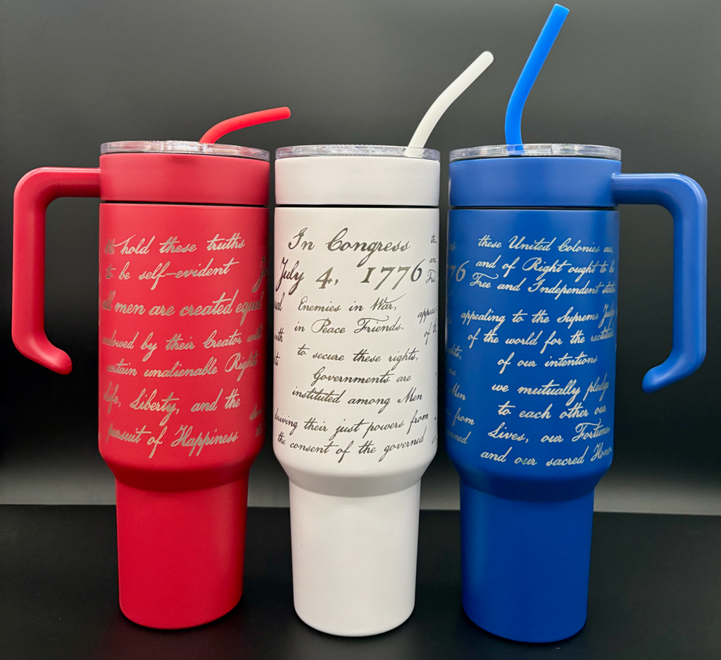 Declaration of Independence Tumbler - 40oz Insulated beverage cup