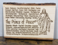 "Names of Christ" Live Edge Home Decor