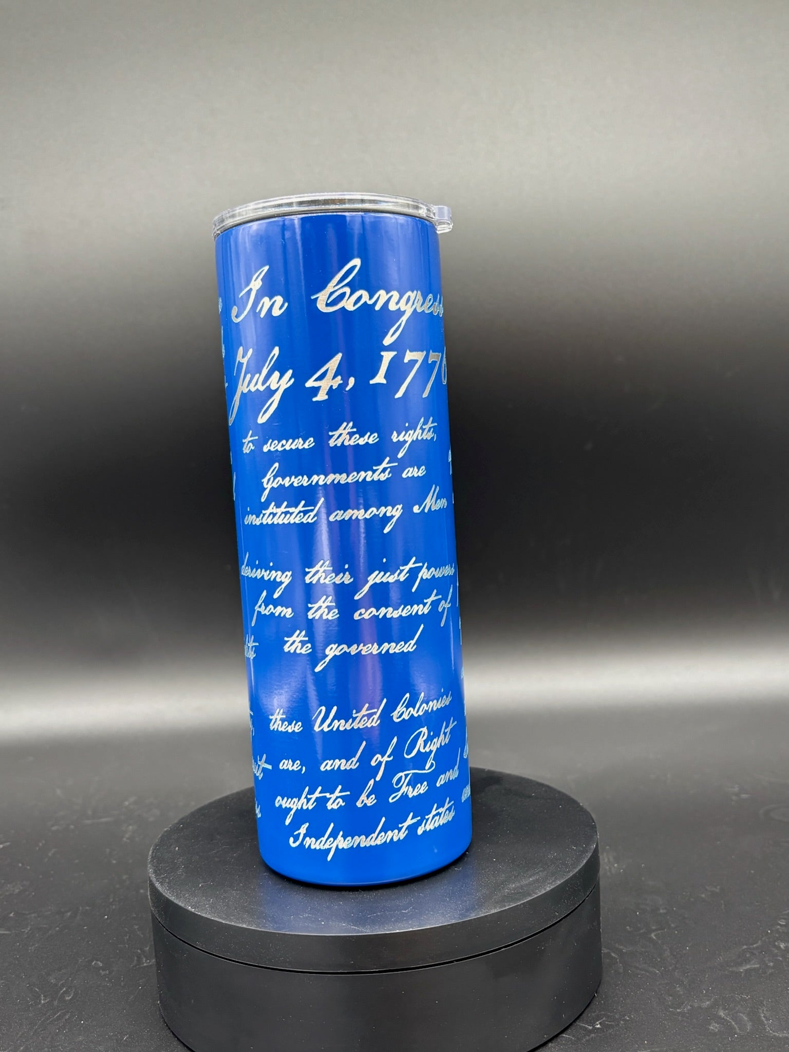 Declaration of Independence Tumbler - 20oz Skinny Insulated Travel Cup