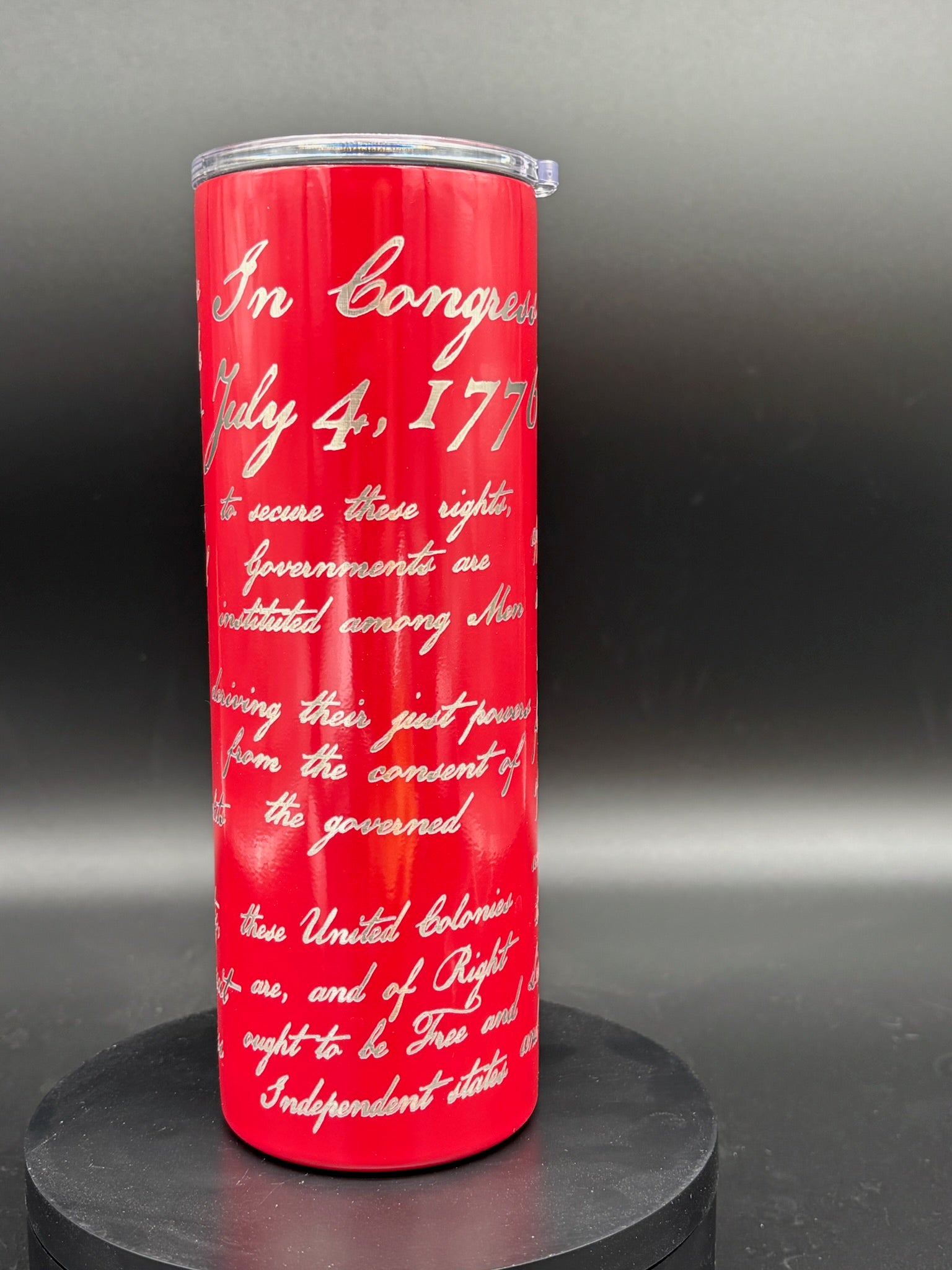 Declaration of Independence Tumbler - 20oz Skinny Insulated Travel Cup
