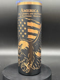 Patrotic 20 oz Tumbler- Life, Liberty and the Pursuit of Happiness
