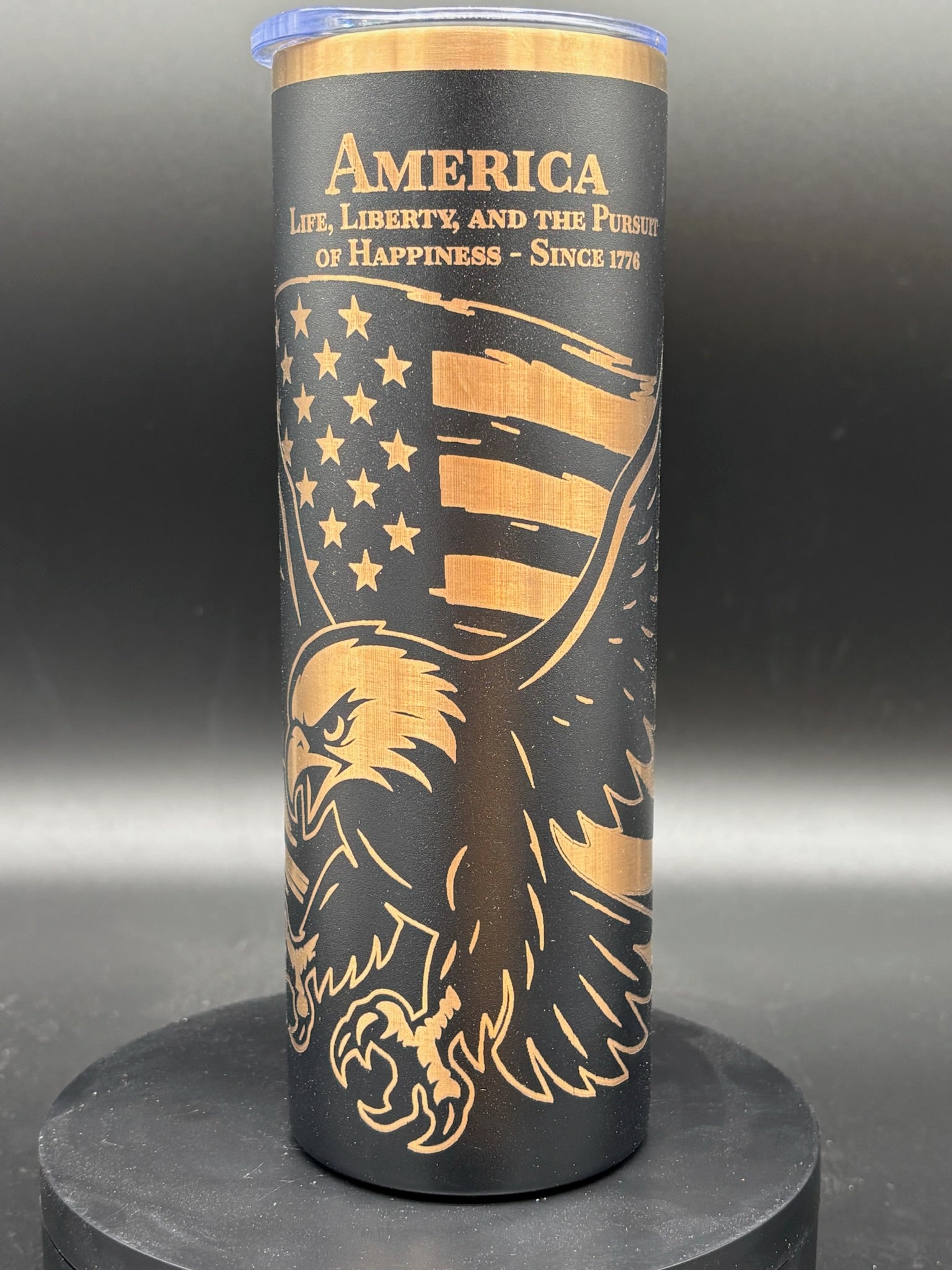 Patrotic 20 oz Tumbler- Life, Liberty and the Pursuit of Happiness